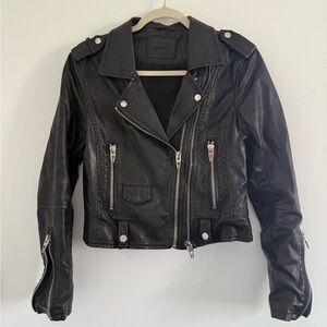 Blank NYC Black Leather Moto Jacket